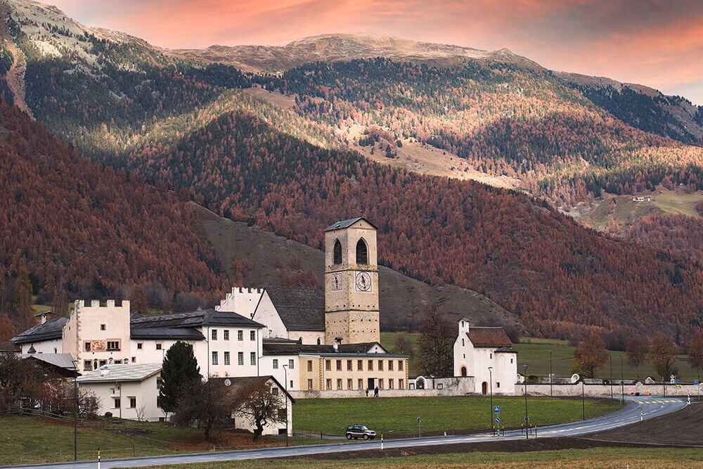 CitySoul illuminate the monastery of St. Johann, Müstair