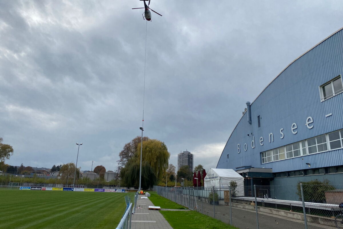 Fussballplatz «Klein Venedig» strahlt zum Aufstieg in die 1. Liga in neuem Licht