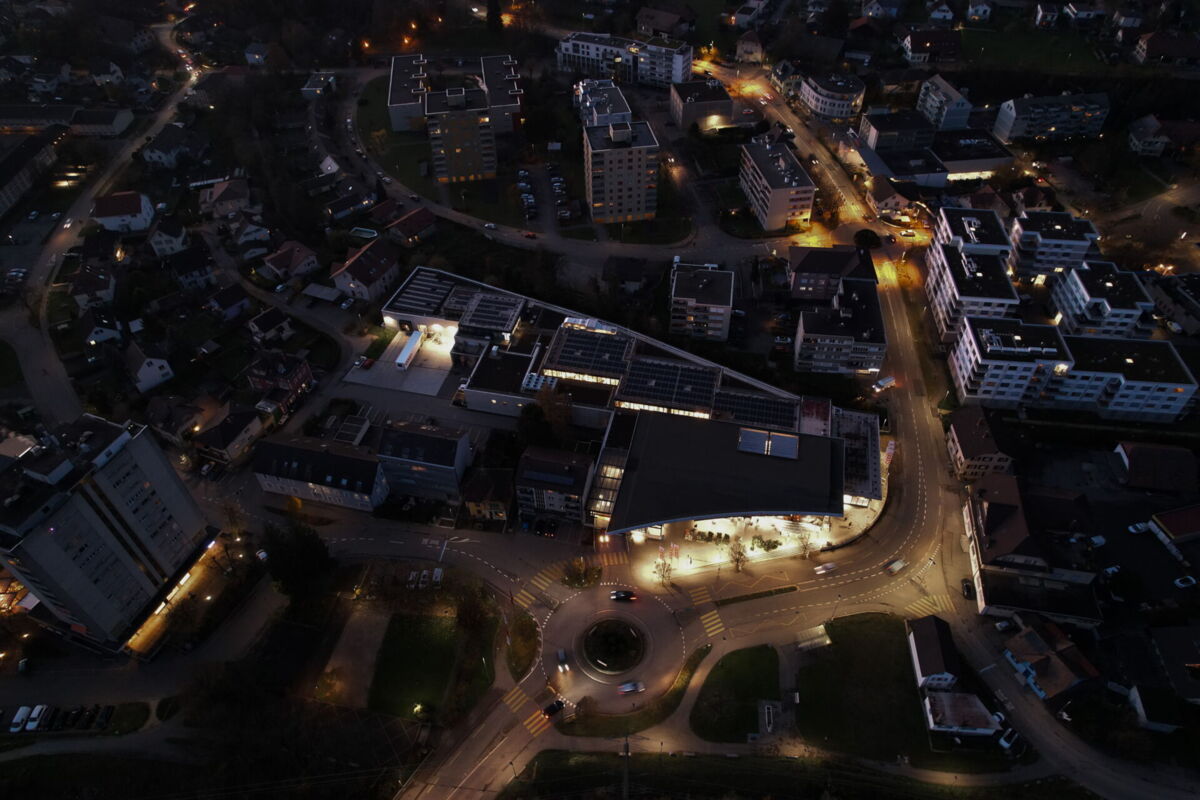 Biberist - Street lighting renovated to LED and controlled with Interact City